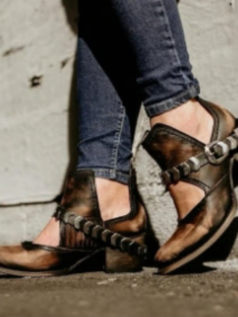 Freebird by Steven Blade Leather Booties. Size 7